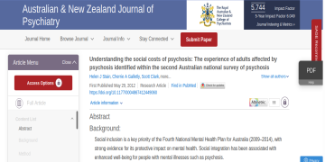 Australian & New Zealand Journal of Psychiatry