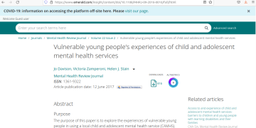 Mental Health Review Journal